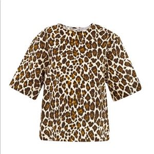 EUC Stella McCartney Leopard Linen Blouse